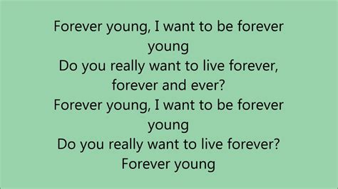 Forever Young Lyrics