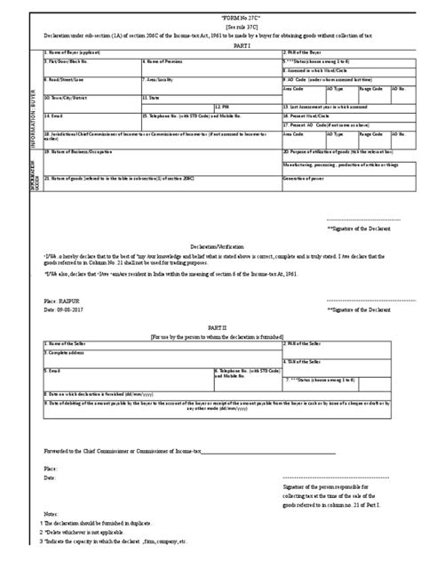Form 27 C