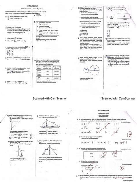 Form 3 Mathematics Mid Year Paper