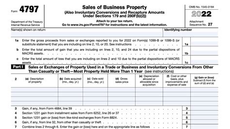 Form 4797 Instructions