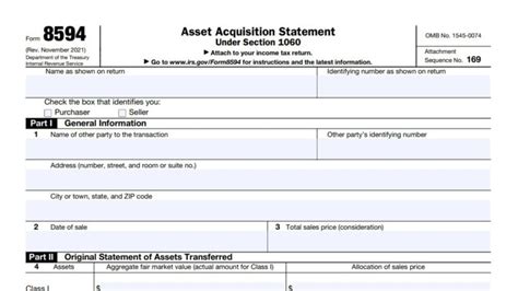 Form 8594 Instructions