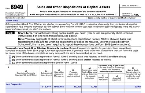 Form 8949 Instructions