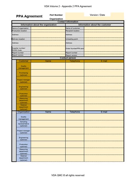 Form Vda 2 Agreement Revised July 17 2017