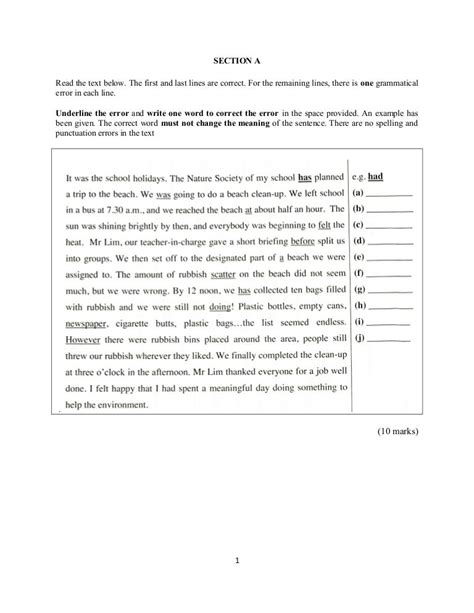 Read Online Form 2 English Exam Paper Free Download 