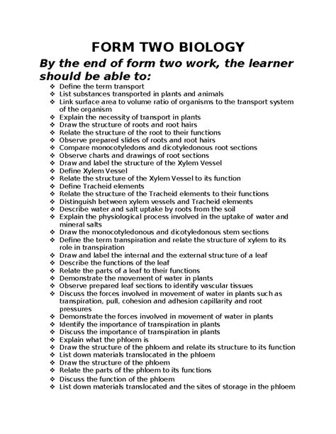 Form2 Biology Notes Bing