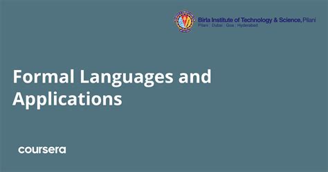 Formal Languages And Applications