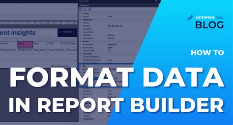 format date report builder 3