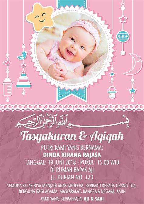 format undangan aqiqah photoshop
