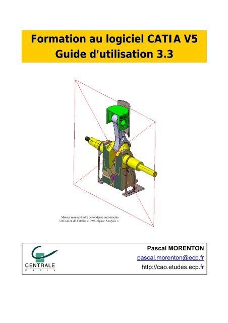 Read Online Formation Au Logiciel Catia V5 Guide D Utilisation 3 