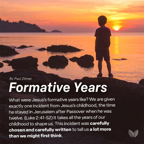Formative Years