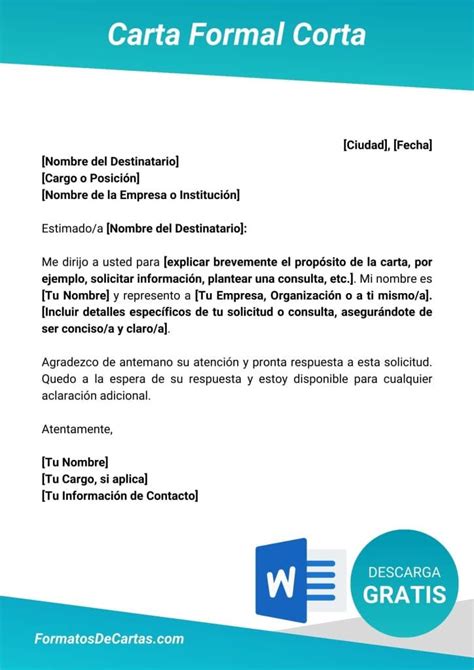 Formato De Carta