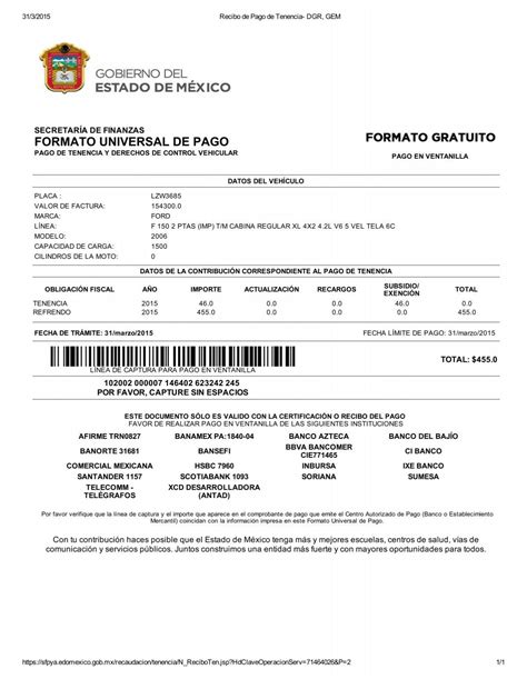 Formato Universal De Pago