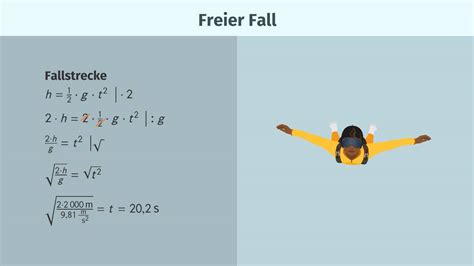 Formeln Zum Freien Fall