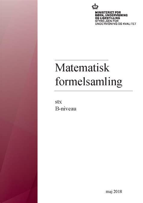 Formelsamling Mat A