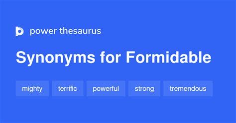 Formidable Synonym