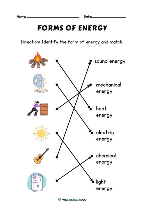 Forms Of Energy Worksheet Answer Key The Nature Of Energy Worksheet Answers - The Nature Of Energy Worksheet Answers