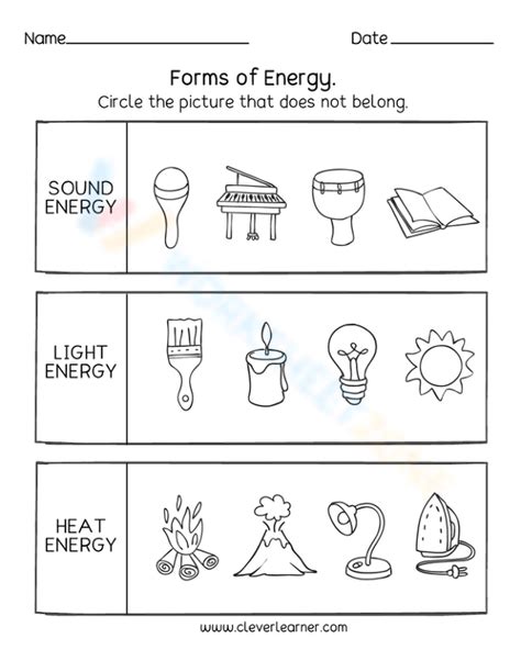 Forms Of Energy Worksheet Temperature And Energy Activity Worksheet Answers - Temperature And Energy Activity Worksheet Answers