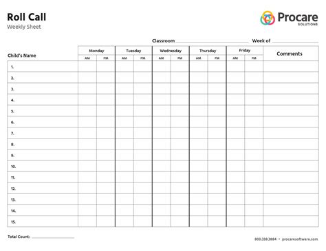 forms roll call