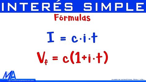 Formula De Interes Simple