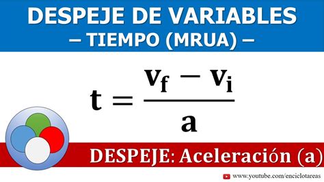 Formula De Tiempo
