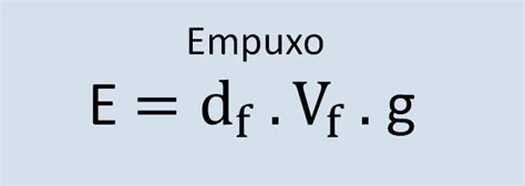 Formula Do Empuxo