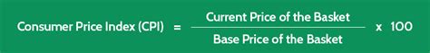 Formula For Calculating Consumer Price Index