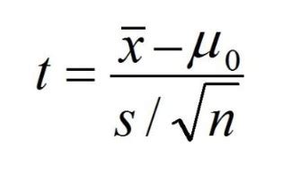 Formula For T Score Statistics