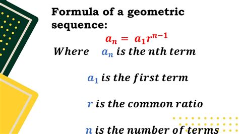 Formula For The Geometric Sequence