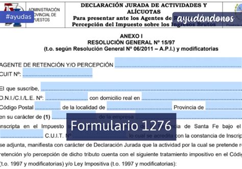Formulario 1276 Web