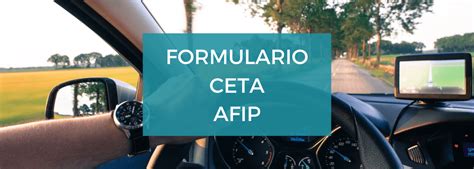 Formulario Ceta Afip