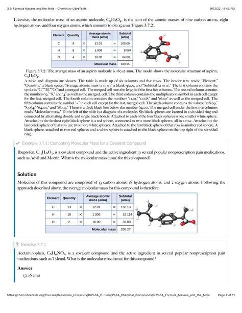 Formulas Amp Masses Worksheets Chemistry Libretexts Chemistry Molecular Formula Worksheet - Chemistry Molecular Formula Worksheet