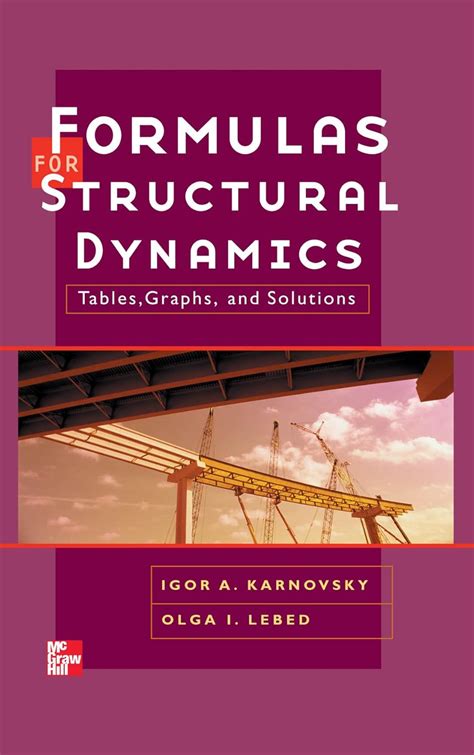 Formulas For Structural Dynamics Tables Graphs And Solutions By Karnovsky I A Lebed O I Lebed Olga Karnovsky Igor 2000 Hardcover