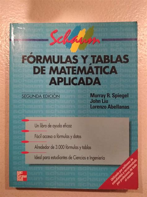Formulas Y Tablas De Matematica Aplicada Schaum