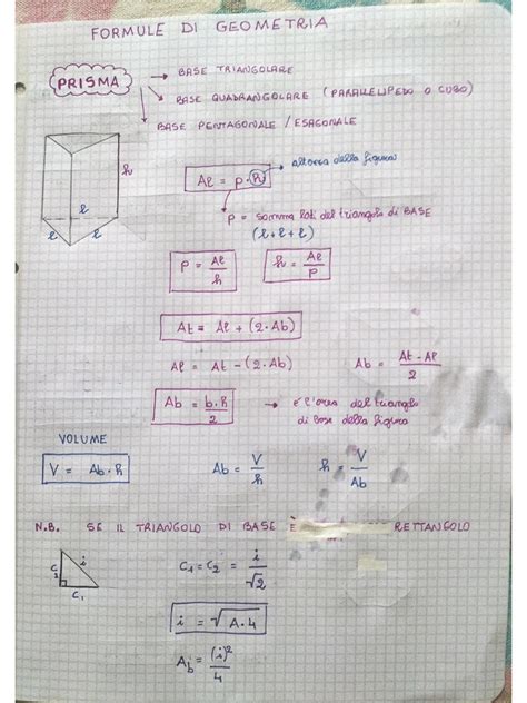 Formule Dei Prismi