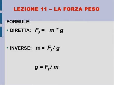 Formule Della Forza