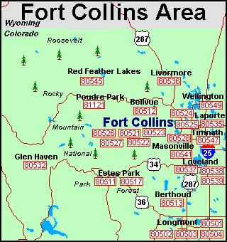fort collins zip code colorado