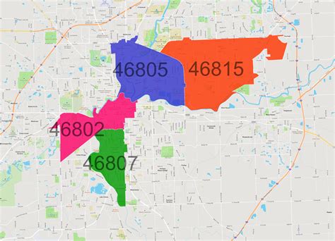 fort wayne indiana zip code