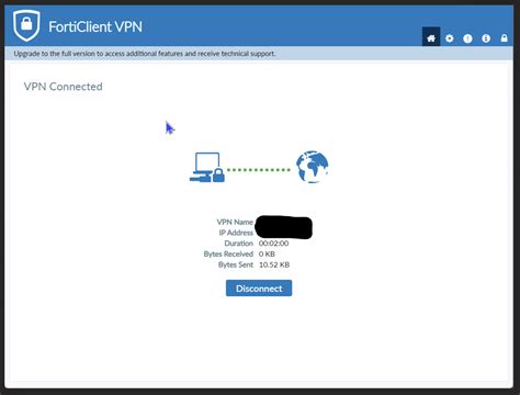 forticlient vpn bytes received 0