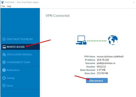 forticlient vpn disconnects wifi