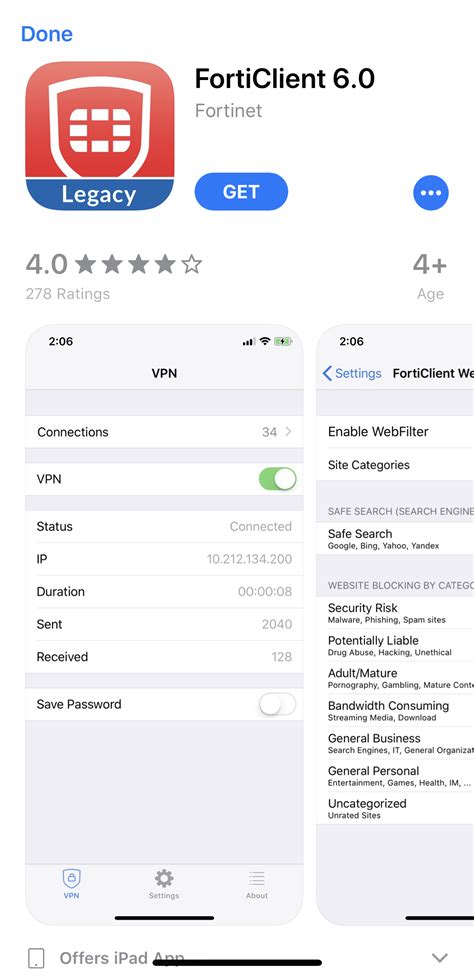 forticlient vpn for iphone