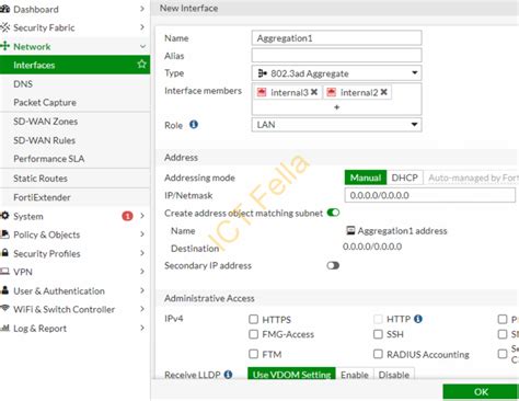 Fortinet Lag Aggregation