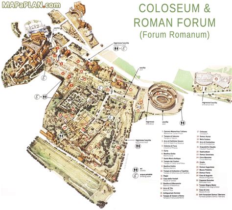 forum romanum map
