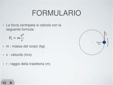 Forza Centripeta Formule