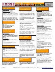 Fosse Training Guide