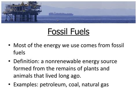 fossil fuel definition