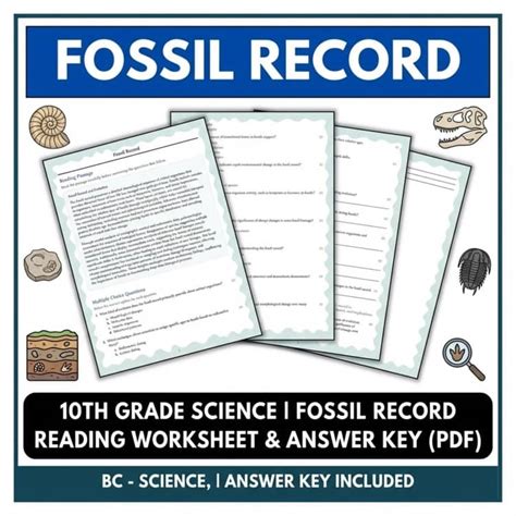 fossil record answer key