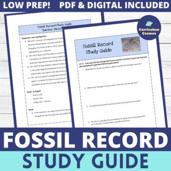 Full Download Fossil Record Study Guide Answer Key 