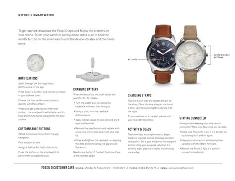 Read Fossil Watch User Guide 