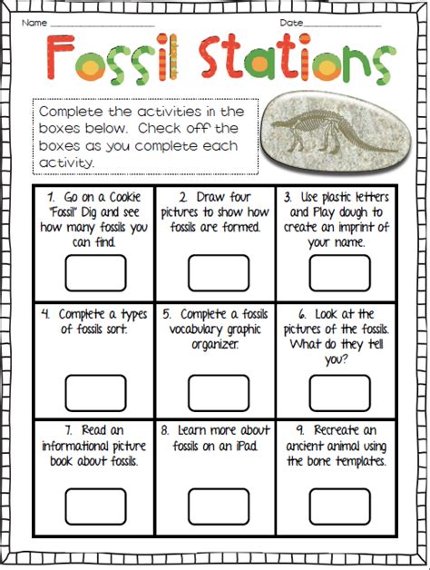 Fossils Lessons Worksheets And Activities Teacherplanet Com 6th Grade Fossil Worksheet - 6th Grade Fossil Worksheet