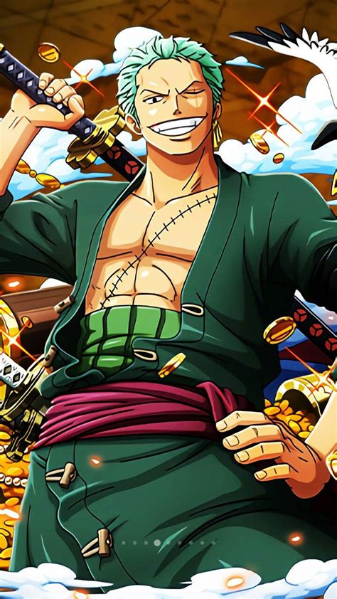 FOTO ZORO - Figur Anime One Piece lukisan cahaya bingkai foto Zoro Luffy Led